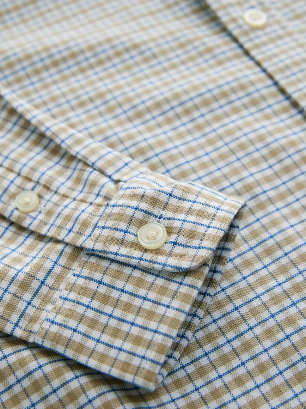 Clearance Next Neutral Gingham Single Oxford Shirt (3-16yrs)