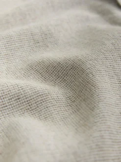 Next Grandad Collar Cotton Linen Blend Short Sleeve Shirt^ Shirts