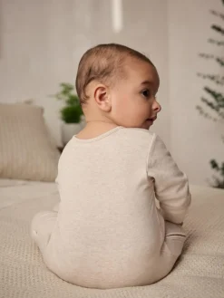 Next Neutral Hamish Baby 100% Cotton Sleepsuits 3 Pack (0mths-2yrs)^BOY Unisex|Nightwear