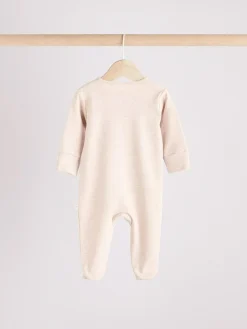 Next Neutral Hamish Baby 100% Cotton Sleepsuits 3 Pack (0mths-2yrs)^BOY Unisex|Nightwear