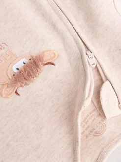 Next Neutral Hamish Baby 100% Cotton Sleepsuits 3 Pack (0mths-2yrs)^BOY Unisex|Nightwear