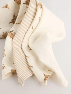 Best Next Neutral Hamish the Cow Baby Muslin Cloths 4 Pack