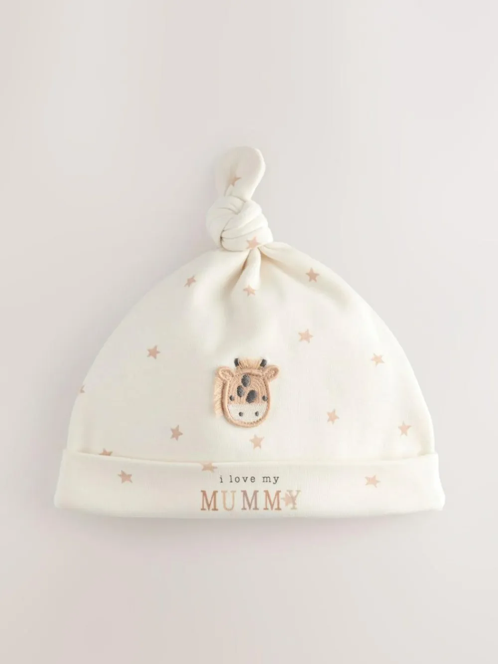 Sale Next Neutral I Love My Mummy/Daddy Baby Tie Top Hats 2 Pack (0-6mths)