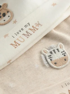 Sale Next Neutral I Love My Mummy/Daddy Baby Tie Top Hats 2 Pack (0-6mths)