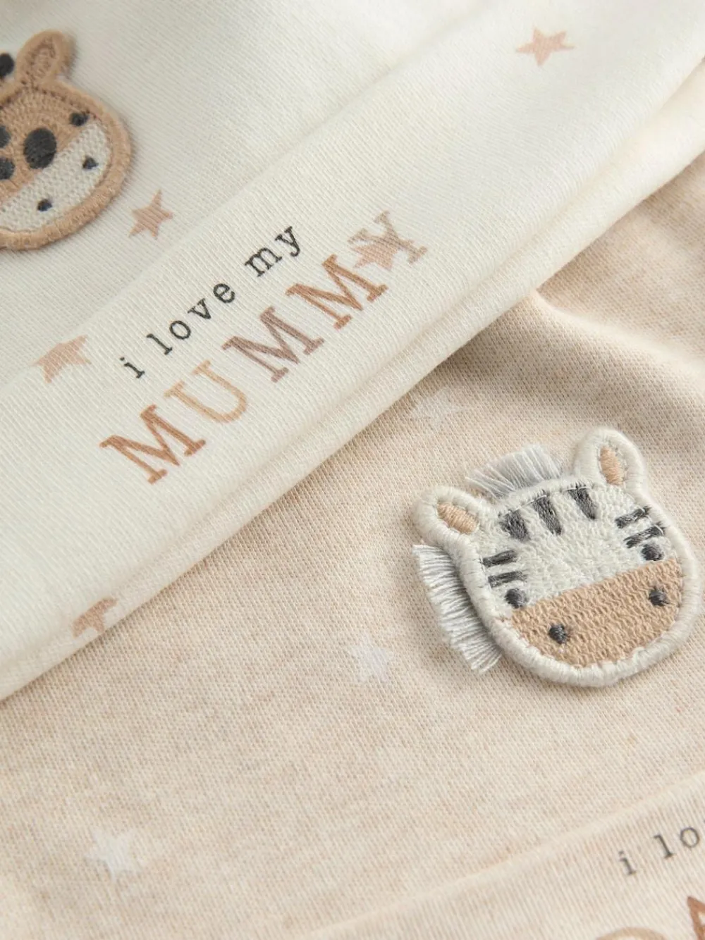 Sale Next Neutral I Love My Mummy/Daddy Baby Tie Top Hats 2 Pack (0-6mths)