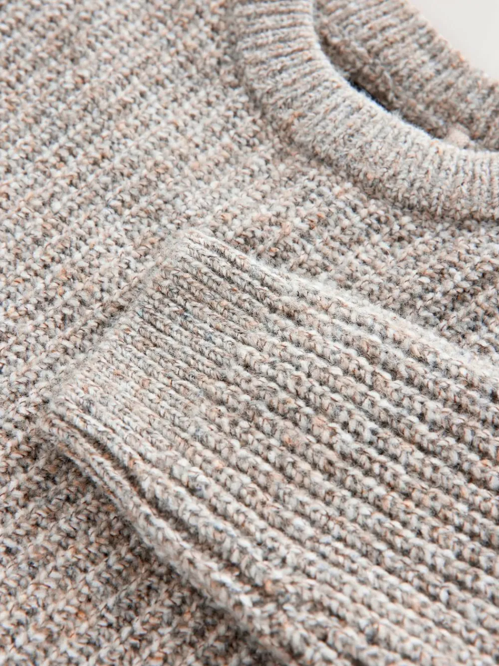 Hot Next Knitted Crew Neck Jumper (3mths-7yrs) Neutral