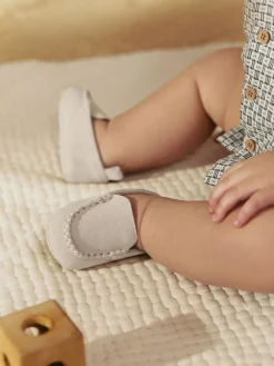 Online Next Baby Suede Shoes (0-2mths) Neutral Loafer