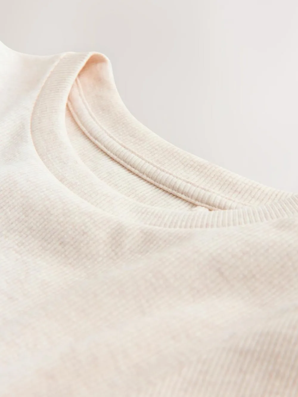 Next Neutral Long Sleeve Ribbed Top (3-16yrs)^ Tops|T-Shirts