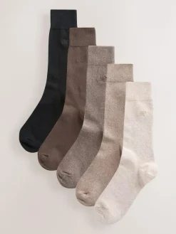 Next 5 Pack Embroidered Lasting Fresh Socks^ Nightwear|Socks