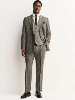 Next Merino Wool Blend Suit Waistcoat Neutral