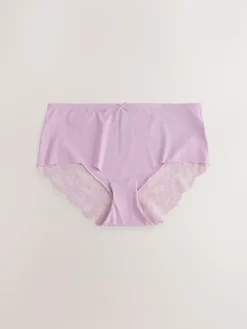 Next Neutral Midi No VPL Lace Back Briefs 5 Pack^Women All Lingerie|Panties