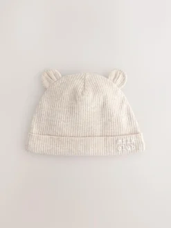 Best Next Neutral Milk Club Baby Beanies 3 Pack (0-12mths)
