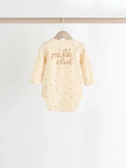 Outlet Next Neutral Milk Club Baby Bodysuits 3 Pack