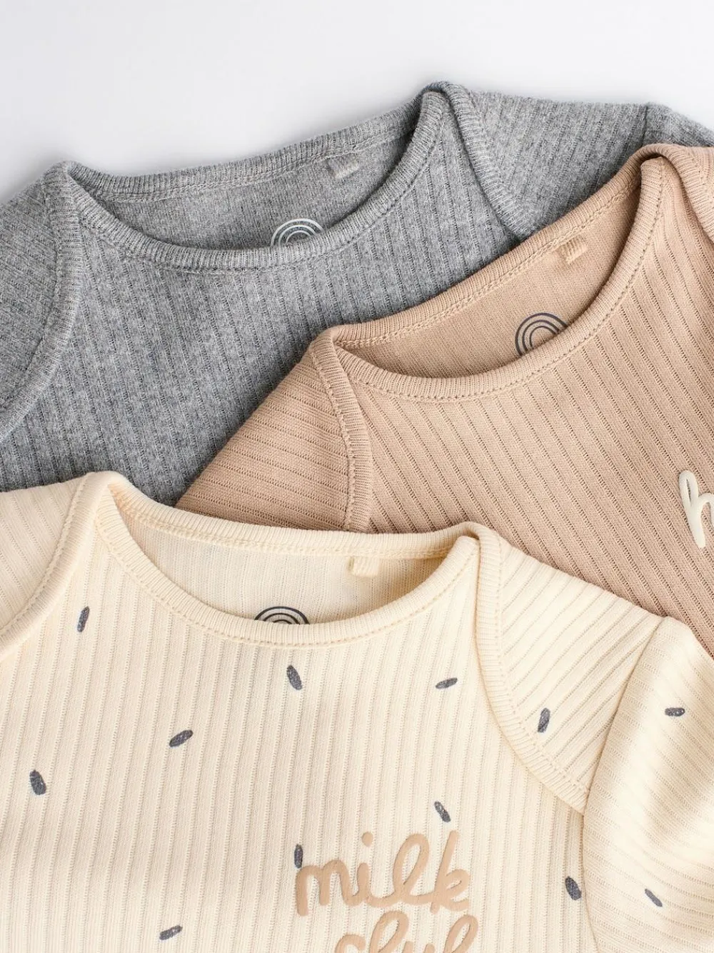 Outlet Next Neutral Milk Club Baby Bodysuits 3 Pack