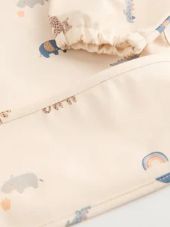 Next Neutral Mini Jungle Weaning And Feeding Sleeved Bib^ Unisex|Bibs