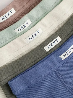 New Next Soft Waistband Trunks 5 Pack (1.5-16yrs) Neutral Multi Colour