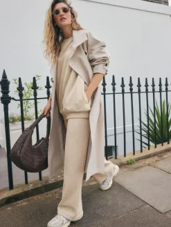 Next Relaxed Fit Essentials Longline Sweatshirt with Pockets^Women Loungewear|Sportswear