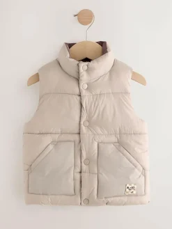 Next Neutral Padded Gilet (3mths-10yrs)^BOY Coats, Jackets & Pramsuits|Coats, Jackets & Pramsuits