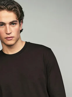 Outlet Next Regular Fit Regular Fit Long Sleeve 100% Cotton T-Shirts 5 Pack Neutral