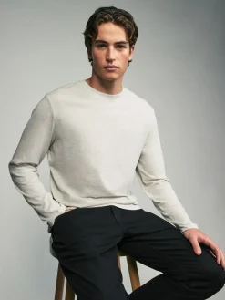 Outlet Next Regular Fit Regular Fit Long Sleeve 100% Cotton T-Shirts 5 Pack Neutral