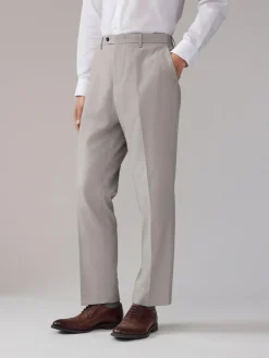 Next Neutral Regular Fit Textured Suit Trousers^ Occasionwear|Pants & Chinos
