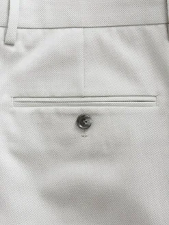 Next Neutral Regular Fit Textured Suit Trousers^ Occasionwear|Pants & Chinos
