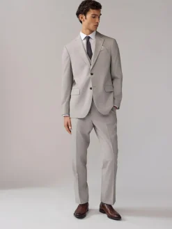 Next Neutral Regular Fit Textured Suit Jacket^ Blazers & Formal Jackets|Suits & Tuxedos