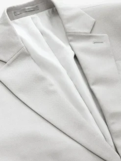 Next Neutral Regular Fit Textured Suit Jacket^ Blazers & Formal Jackets|Suits & Tuxedos