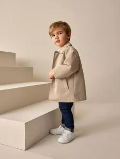 Outlet Next Neutral Shower Resistant Trench Coat (3mths-7yrs)