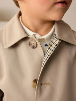 Outlet Next Neutral Shower Resistant Trench Coat (3mths-7yrs)