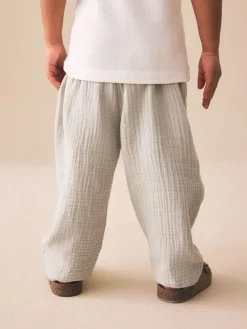 Next Soft Textured Pull On Trousers (3mths-7yrs)^BOY Pants & Chinos