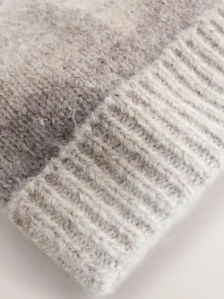 Next Neutral Space Dye Knitted Beanie Hat^Women Hats