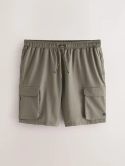 Discount Next Active Cargo Gym Training Shorts Neutral Stone