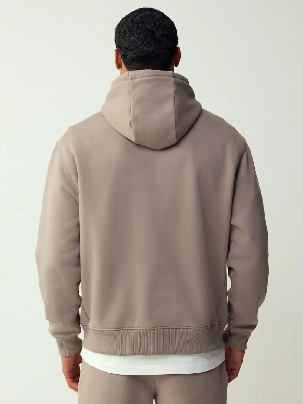 Next Neutral Stone Regular Fit Heavyweight Cotton Rich Jersey Hoodie^ Nightwear|Sweatshirts & Hoodies