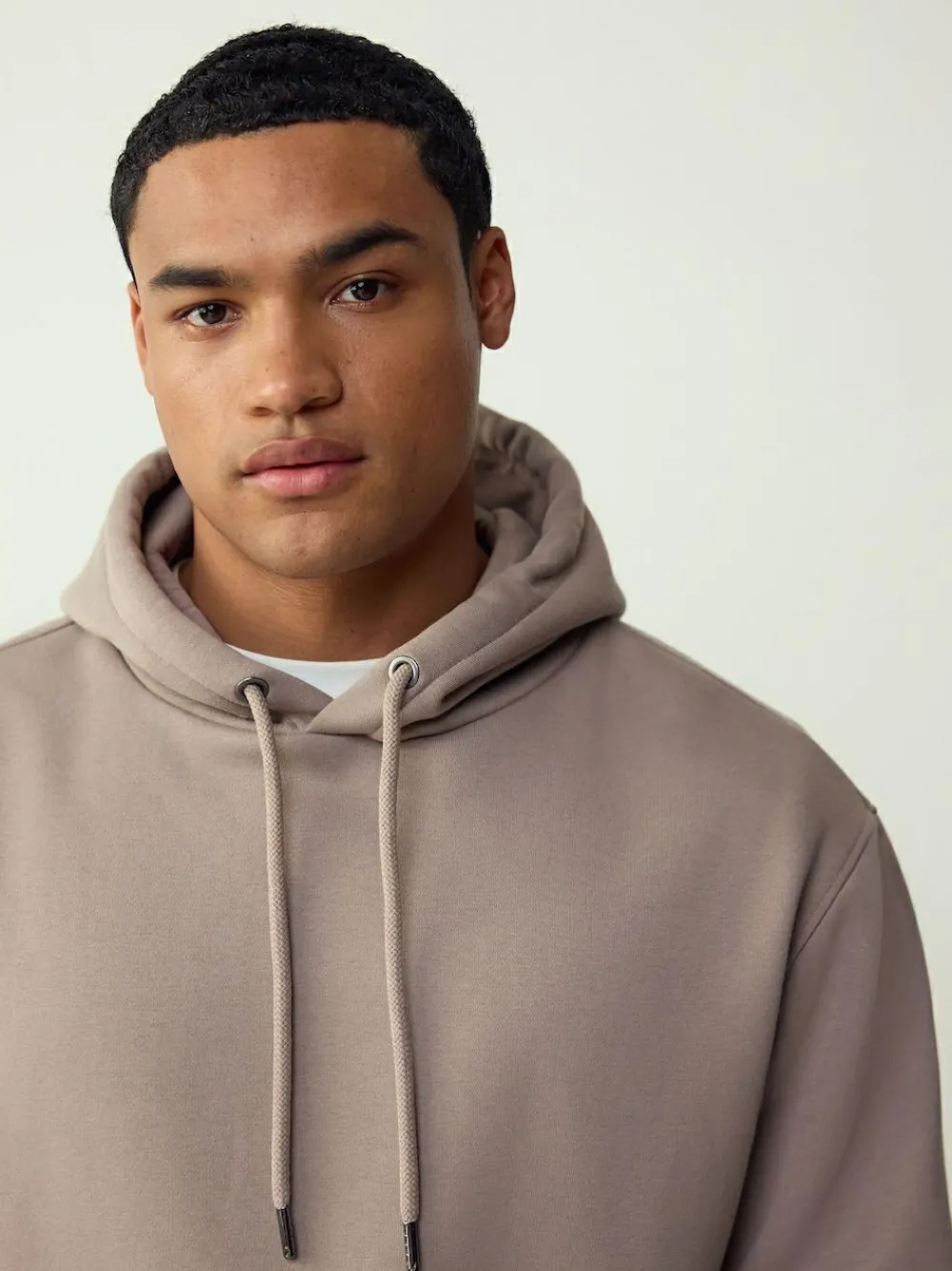 Next Neutral Stone Regular Fit Heavyweight Cotton Rich Jersey Hoodie^ Nightwear|Sweatshirts & Hoodies