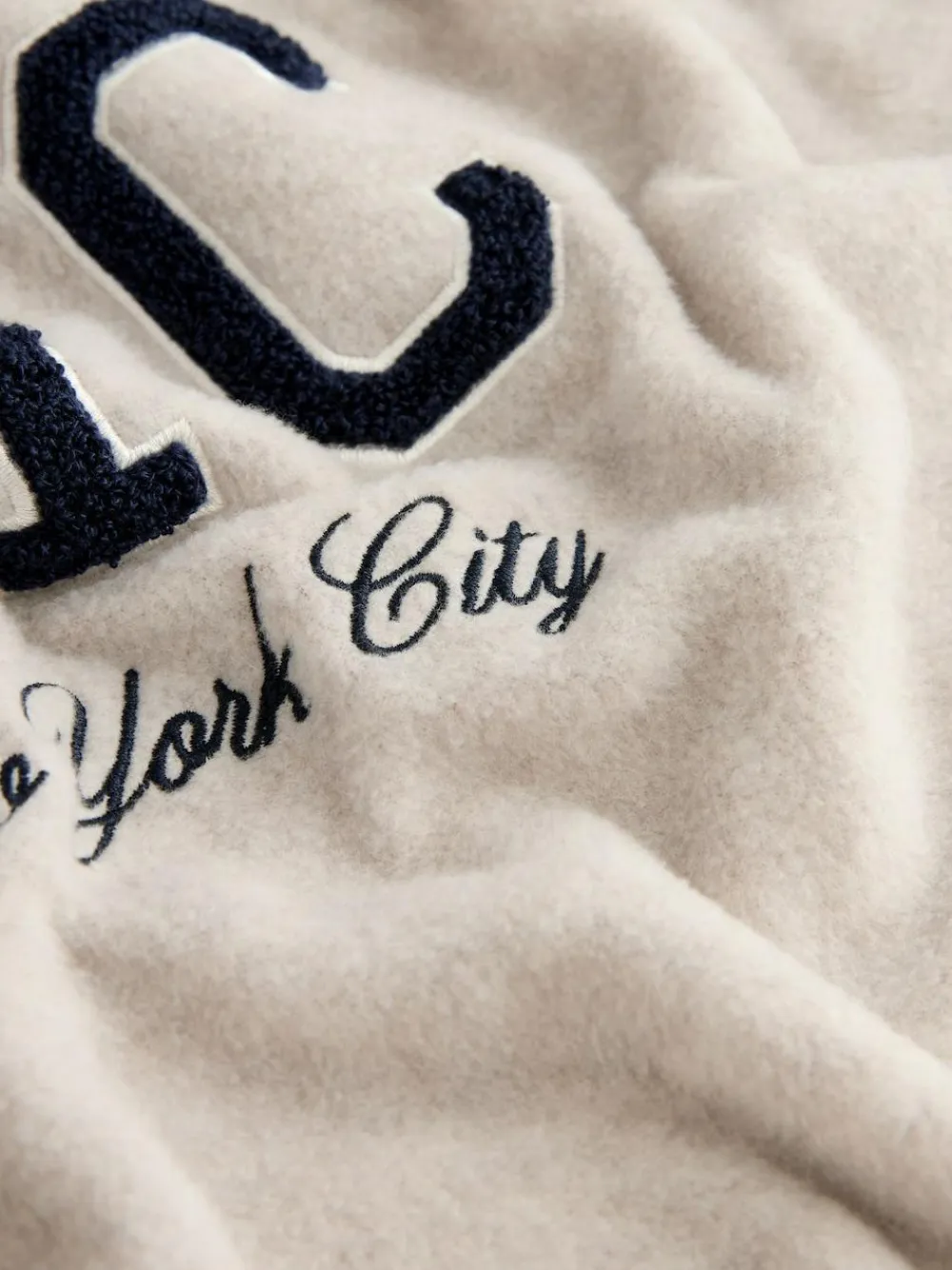 Outlet Next Thermal Fleece Half Zip Neutral Stone