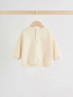 Next Neutral Stripe Sweat Top and Trousers Baby Set (0mths-2yrs)^BOY Sets & Outfits|Sweatshirts & Hoodies