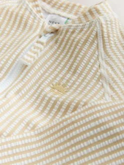 Next Striped Sunsafe Swimsuit and Hat Set (3mths-7yrs)^BOY Swimwear|Swimwear