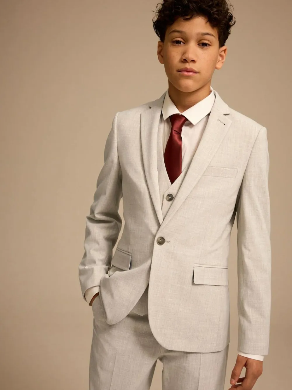 Sale Next Neutral Suit Jacket (3-16yrs)