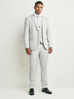 Next Neutral Textured Suit Waistcoat^ Vests