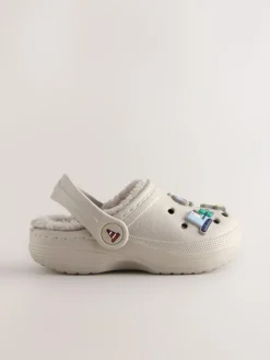 New Next Warm Lined Slipper Clogs Neutral Transport