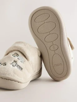 Sale Next Neutral Transport Warm Lined Cupsole Slippers