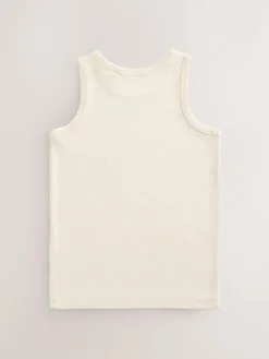 Next Neutral Vests 5 Pack (1.5-16yrs)^BOY Multipacks|Baby Boys