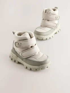 Sale Next Waterproof Touch Fastening Quilted Boots Neutral