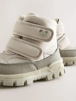 Sale Next Waterproof Touch Fastening Quilted Boots Neutral