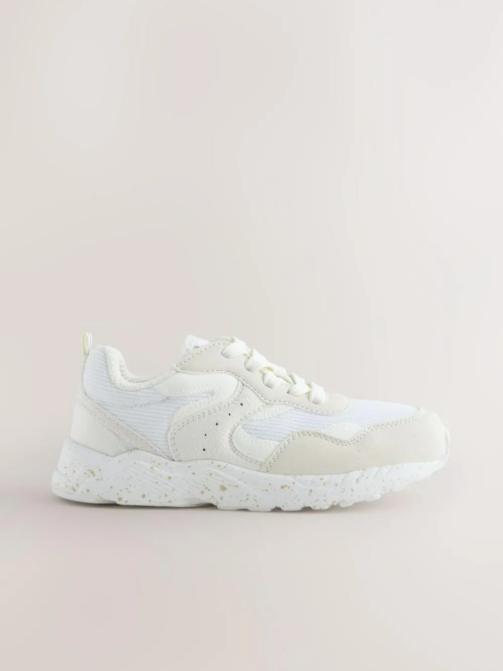 Next Wide Fit (G) Lace-Up Colourblock Trainers^ Sneakers