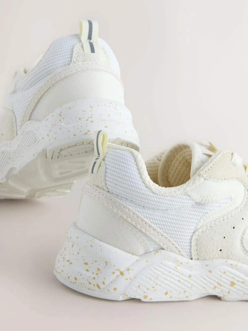 Next Wide Fit (G) Lace-Up Colourblock Trainers^ Sneakers