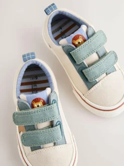 Discount Next Wide Fit (G) Touch Fastening Skate Trainers Neutral