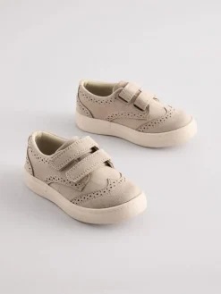 Next Wide Fit (G) Touch Fastening Brogue Shoes^BOY Occasionwear|Shoes