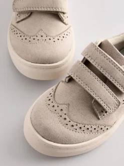 Next Wide Fit (G) Touch Fastening Brogue Shoes^BOY Occasionwear|Shoes